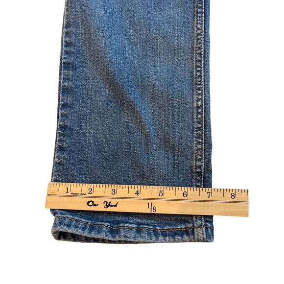 Levis 511 Jeans Mens 32x34 Blue Slim Fit Distressed Stretch Tapered Leg *FLAW* - Picture 11 of 13